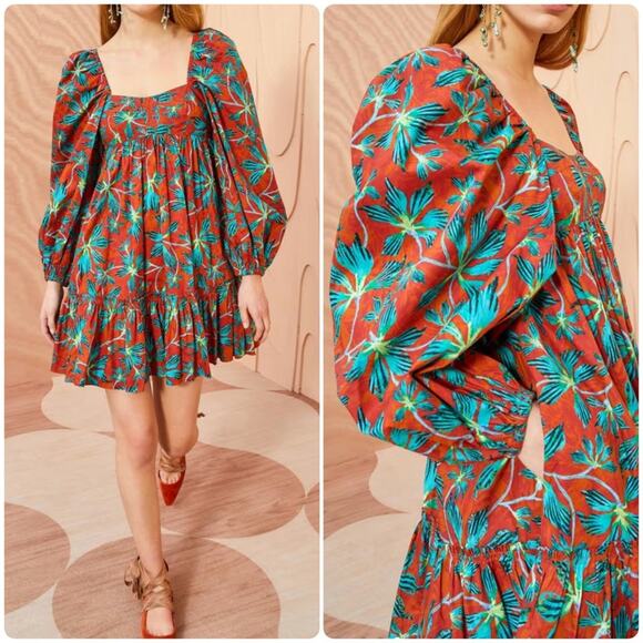 Ulla Johnson Alita Dress in Red Tropical - Picture 1 of 16